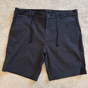 Preowned Outlier New 2 Way Stretch Drawstring Chino Shorts 36 8” Inseam Black